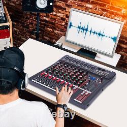 12Channel USB Professional Audio Mixer Sound Board Console Desk System Interface