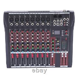 12Channel USB Professional Audio Mixer Sound Board Console Desk System Interface