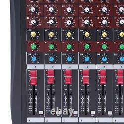 12Channel USB Professional Audio Mixer Sound Board Console Desk System Interface