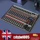 12 Channel Sound Audio Mixer Bluetooth Usb Dj Live Studio Mixing Console Amplifi
