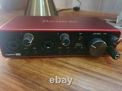 3rd generation Focusrite Scarlett 2i2, used once