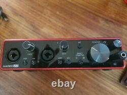 3rd generation Focusrite Scarlett 2i2, used once