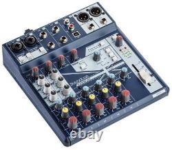 8 Channel Analogue Audio Mixer with FX NOTEPAD8FX