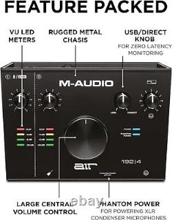 AIR 192X4 USB C Audio Interface for Recording, Podcasting, Streaming with Studio