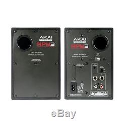 Akai RPM3 Active Studio Monitors with USB Audio Interface PAIR inc Warranty