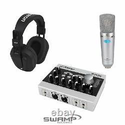 Alctron U16K Recording Studio Pack with Microphone, Headphones, Audio Interface