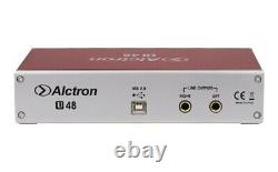 Alctron U48 2-in 2-out USB Audio Interface 24bit/192khz AD/DA Combo Jacks Hi-Z