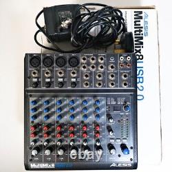 Alesis Multimix 8 USB 2.0 Mixer 10 In 2 Out Individual Audio Recording Interface
