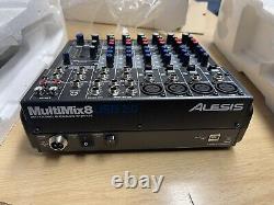 Alesis Multimix 8 USB 2.0 Mixer 10 In 2 Out Individual Audio Recording Interface