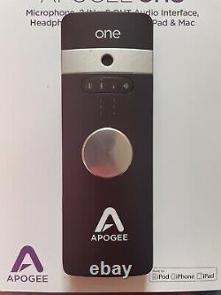 Apogee One for iPad, iPhone & Mac. Used condition, all original cables included