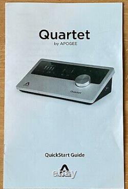 Apogee Quartet USB Audio MIDI Interface for iPad & Mac TOP condition High End