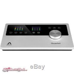 Apogee Quartet USB Audio Portable Home Studio Recording Interface for iOS Mac