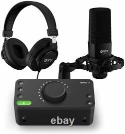 Audient Evo Starter Bundle EVO SRB Recording Pack, XLR Connector Black