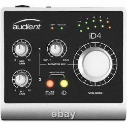 Audient iD4 2 In 2 Out USB Audio Interface With Scroll Control INCLUDES OV