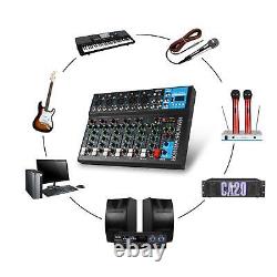 Audio Mixer USB Audio Interface Non Slip Faders 48V Power Digital MP3