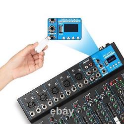 Audio Mixer USB Audio Interface Non Slip Faders 48V Power Digital MP3