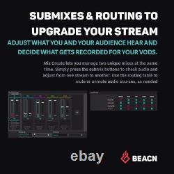 BEACN Audio Mixer Create Audio Interface Windows USB C Volume Control Creators