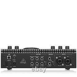 BEHRINGER 2X2 USB Audio interface 192kHz MIDAS Microphone Pripl STUDIO L