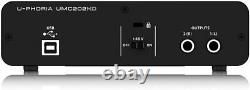 BEHRINGER USB Audio Interface UMC202HD U-PHORIA 2-input 2-output New in Box