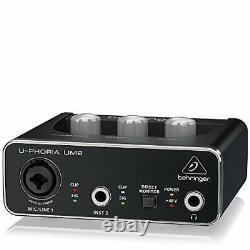 Behringer 2in 2out USB audio interface Black 1-Channel UM2 U-PHORIA