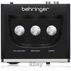 Behringer 2in 2out USB audio interface Black 1-Channel UM2 U-PHORIA