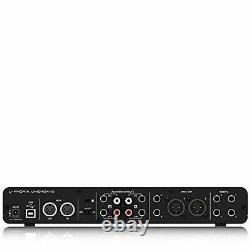 Behringer 4 inputs and four outputs MIDI / USB audio interface UMC404HD U-PHORIA