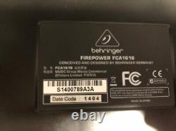 Behringer Firepower Fca1616 Usb/firewire Audio Interface Excellent Condition