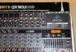 Behringer QX1832USB 18 Input 3/2 Bus Mixer USB/Audio Interface