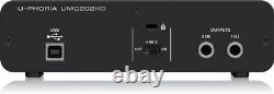 Behringer UMC202HD Audiophile 2x2, 24-Bit/192 kHz USB Audio Interface with