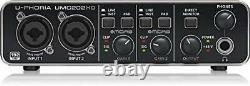 Behringer UMC202HD USB Audio Interface U-PHORIA 24 Bit/192 kHz Vocal Guitar Key