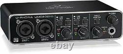 Behringer UMC202HD USB Audio Interface U-PHORIA 24 Bit/192 kHz Vocal Guitar Key