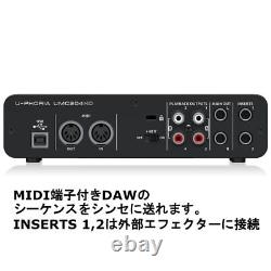 Behringer UMC204HD Audiophile 2x4, 24-Bit/192 kHz USB Audio/MIDI Interface 0