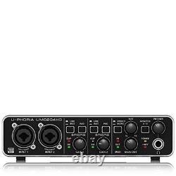 Behringer UMC204HD Audiophile 2x4, 24-Bit/192 kHz USB Audio/MIDI Interface with
