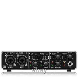 Behringer UMC204HD Audiophile 2x4, 24-Bit/192 kHz USB Audio/MIDI Interface with