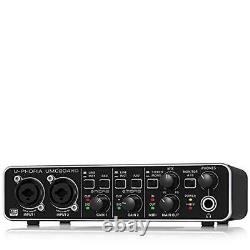 Behringer UMC204HD Audiophile 2x4, 24-Bit/192 kHz USB Audio/MIDI Interface with
