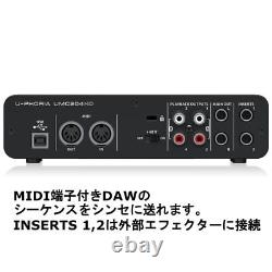 Behringer UMC204HD Audiophile 2x4, 24-Bit/192 kHz USB Audio/MIDI Interface with