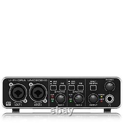 Behringer U-PHORIA UMC202HD Audiophile 2x2, 24-Bit/192 kHz USB Audio Interface