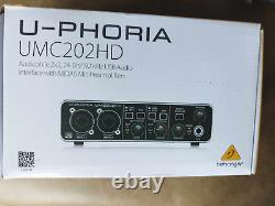 Behringer U-PHORIA UMC202HD Audiophile 2x2, 24-Bit/192 kHz USB Audio Interface