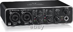 Behringer U-PHORIA UMC202HD Audiophile 2x2, 24-Bit/192 kHz USB Audio Interface