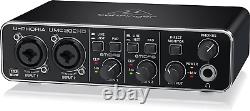 Behringer U-PHORIA UMC202HD Audiophile 2x2, 24-Bit/192 kHz USB Audio Interface