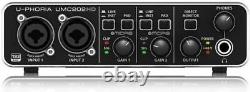 Behringer U-PHORIA UMC202HD Audiophile USB Audio Interface with Midas Mic