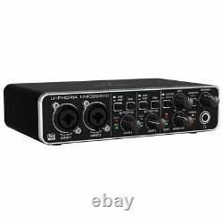 Behringer U-PHORIA UMC204HD 2 x 4, 24-Bit / 192 kHz USB Audio / MIDI Interface