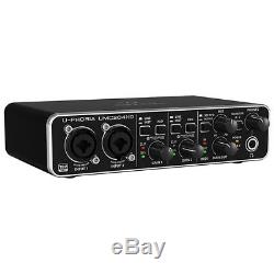 Behringer U-PHORIA UMC204HD Audio Interface USB MIDI Sound Card Production Mic