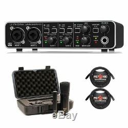 Behringer U-PHORIA UMC204HD USB Audio Interface with MXL Microphone Set