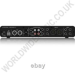 Behringer U-PHORIA UMC404HD 2 x 4, 24-Bit / 192 kHz USB Audio / MIDI Interface