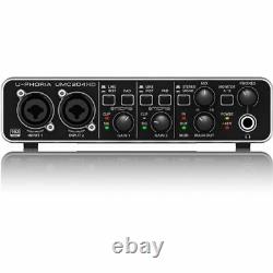 Behringer U-Phoria UMC204HD Studio Recording USB Audio MIDI Interface Mac PC