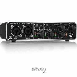 Behringer U-Phoria UMC204HD Studio Recording USB Audio MIDI Interface Mac PC