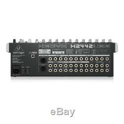 Behringer X2442USB Mixer 24 Input Mixing Desk USB Audio Interface Multi FX Studi