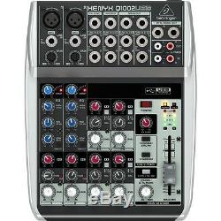 Behringer Xenyx Q1002USB 10-Input 2-Bus Mixer USB Audio Interface with Mic Preamps