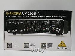 Bellinger 2 Input 4 Output USB Audio Interface UMC204HD U-PHORIA